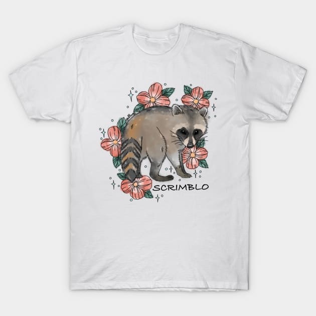 Scrimblo Raccoon T-Shirt by WtfBugg